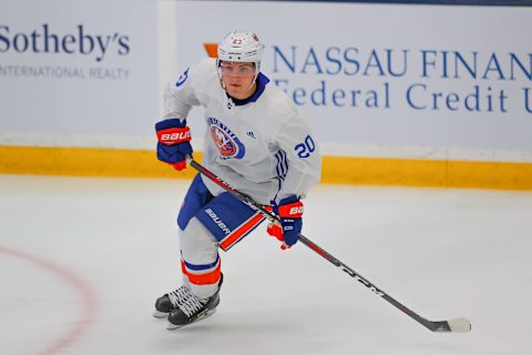 New York Islanders Forward Kieffer Bellows (20) (Photo by Rich Graessle/Icon Sportswire via Getty Images)