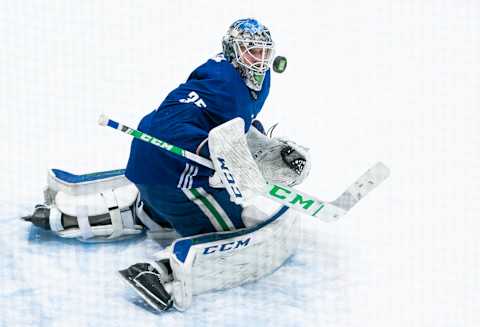 VANCOUVER, BC – JANUARY 4: Thatcher Demko (Photo by Rich Lam/Getty Images)