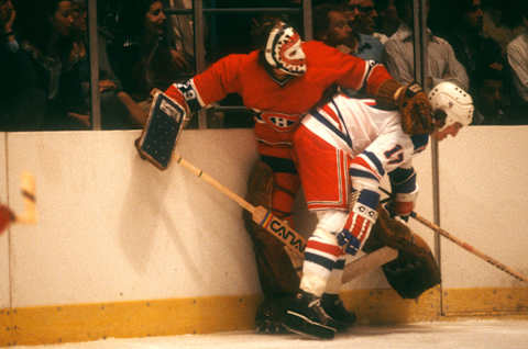 Eddie Johnstone #17 of the New York Rangers (Photo by Bruce Bennett Studios via Getty Images Studios/Getty Images)