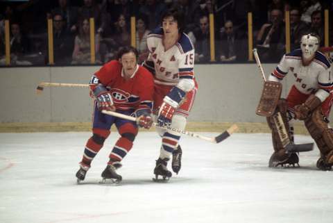 Jim Neilson #15 of the New York Rangers (Photo by Melchior DiGiacomo/Getty Images)