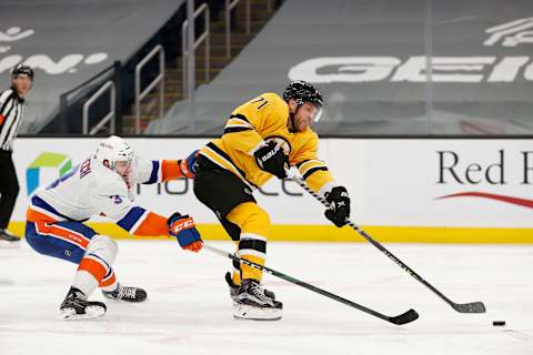 Taylor Hall #71 of the Boston Bruins. (Photo by Maddie Meyer/Getty Images)