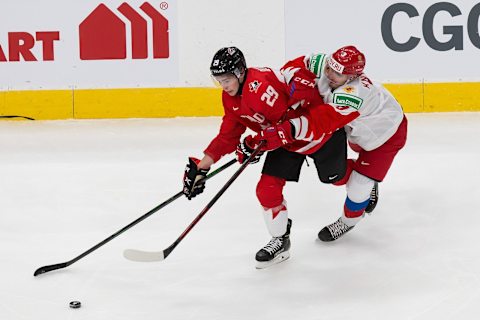 Jack Quinn #29 of Canada (Photo by Codie McLachlan/Getty Images)