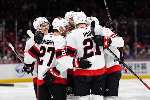 Thomas Chabot #72 of the Ottawa Senators (Photo by Scott Taetsch/Getty Images)