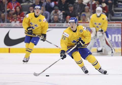 TORONTO, ON – DECEMBER 29: William Nylander #21 of Team Sweden. (Photo by Claus Andersen/Getty Images)