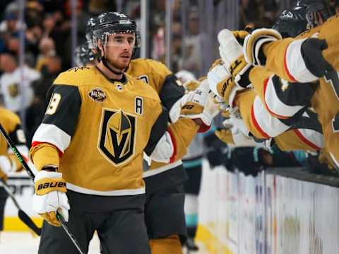 Reilly Smith for the Vegas Golden Knights. (Photo by Ethan Miller/Getty Images)