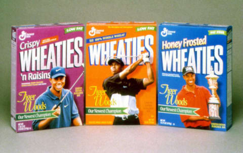 Tiger Woods's Wheaties covers, 1998