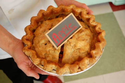 An apple pie from Hoosier Mama Pie Company.