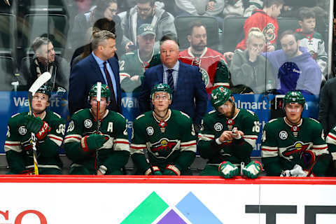 Minnesota Wild head coach Bruce Boudreau. Mandatory Credit: David Berding-USA TODAY Sports