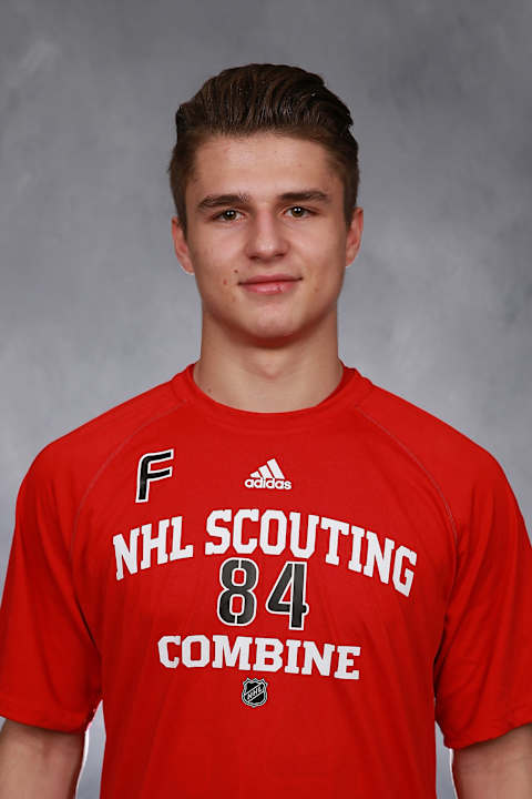 BUFFALO, NY – MAY 30: Jamieson Rees poses for a headshot at the NHL Scouting Combine on May 30, 2019 at Harborcenter in Buffalo, New York. (Photo by Bill Wippert/NHLI via Getty Images)