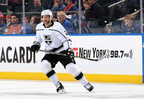 ELMONT, NEW YORK – FEBRUARY 24: Alexander Edler #2 of the Los Angeles Kings skates against the New York Islanders at the UBS Arena on February 24, 2023 in Elmont, New York. (Photo by Bruce Bennett/Getty Images)