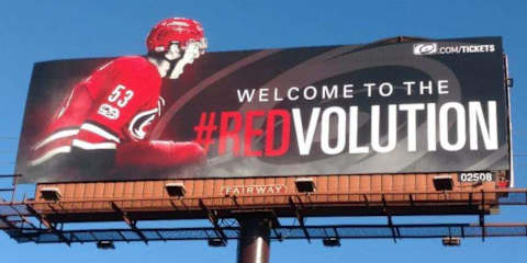 Carolina Hurricanes Billboard on the beltway going towards Raleigh