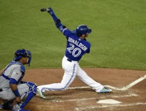 Oct 21, 2015; Toronto, Ontario, CAN; Toronto Blue Jays third baseman 