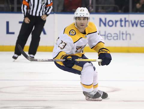 Rocco Grimaldi #23 of the Nashville Predators s. (Photo by Bruce Bennett/Getty Images)