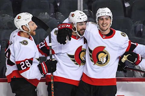 Nick Paul #21 (c) of the Ottawa Senators (Photo by Derek Leung/Getty Images)