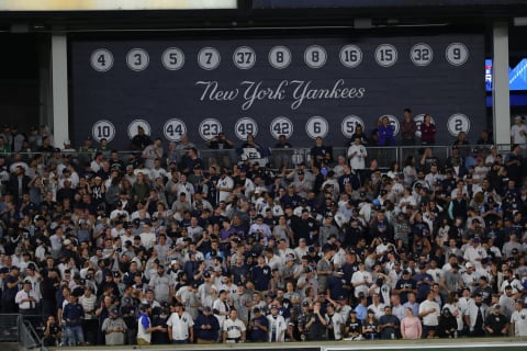 NEW YORK, NY – OCTOBER 3: A general view of fans watching the the American League Wild Card game between the Oakland Athletics and the New York Yankees at Yankee Stadium on Wednesday, October 3, 2018 in the Bronx borough of New York City. (Photo by Alex Trautwig/MLB Photos via Getty Images)