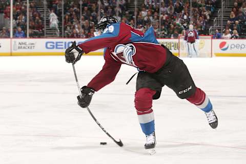 DENVER, CO – APRIL 06: Nathan MacKinnon