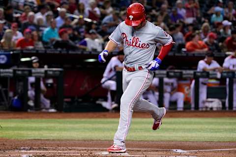 Players make an impact in or after the third year, and Kingery will enter season three in 2020. Photo by Jennifer Stewart/Getty Images.