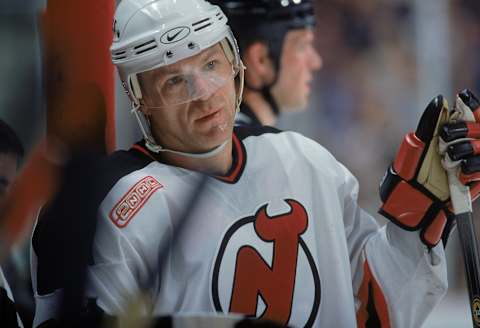 Claude Lemieux of the New Jersey Devils (Mandatory Credit: Jamie Squire /Allsport)