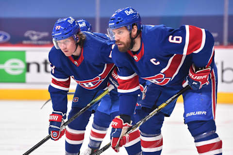 MONTREAL, QC – FEBRUARY 11: Tyler Toffoli Shea Weber Montreal Canadiens (Photo by Minas Panagiotakis/Getty Images)