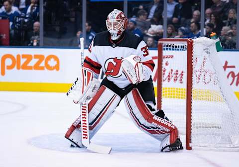 New Jersey Devils goaltender Cory Schneider (35): Nick Turchiaro-USA TODAY Sports