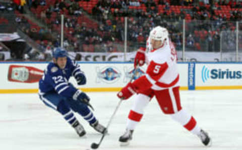 Detroit Red Wings defenseman Nicklas Lidstrom (5) (Tom Szczerbowski-USA TODAY Sports)