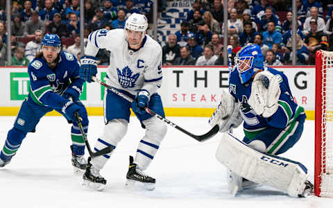 VANCOUVER, BC – DECEMBER 10: Christopher Tanev #8 of the Vancouver Canucks. (Photo by Rich Lam/Getty Images)