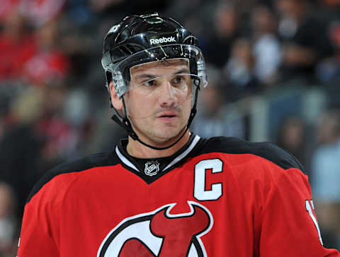 Jamie Langenbrunner #15 of the New Jersey Devils. (Photo by Christopher Pasatieri/Getty Images)