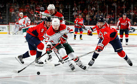 Nikita Gusev #97 of the New Jersey Devils (Photo by Paul Bereswill/Getty Images)