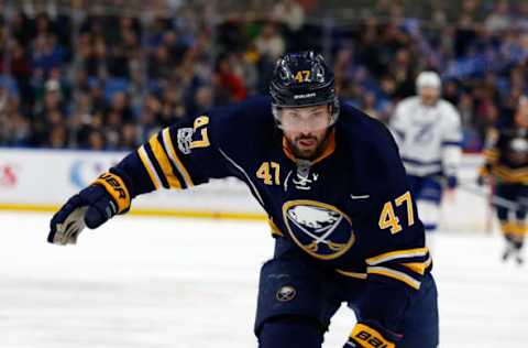 Buffalo Sabres defenseman Zach Bogosian (47) against the Tampa Bay Lightning (Timothy T. Ludwig-USA TODAY Sports)