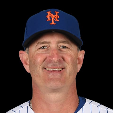 Current Mets quality control and catching coach Brian Schneider. USA Today Sports.