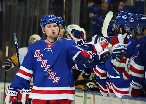 Alexis Lafreniere  (Photo by Bruce Bennett/Getty Images)