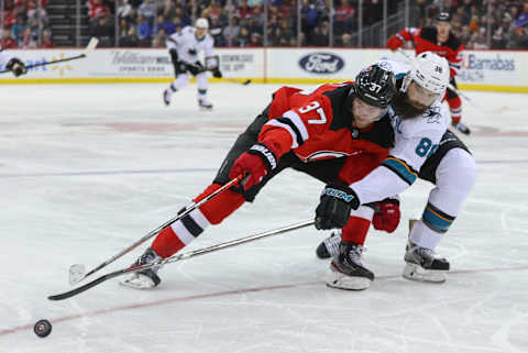 New Jersey Devils center Pavel Zacha (37): (Ed Mulholland-USA TODAY Sports)