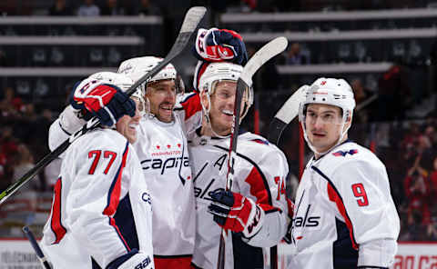 Alex Ovechkin, John Carlson, Washington Capitals (Photo by Jana Chytilova/Freestyle Photography/Getty Images)