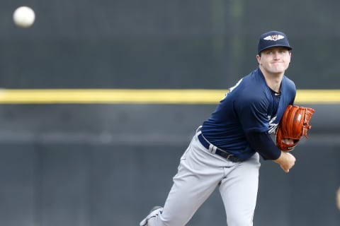 TAMPA, FL – JUL 31: 2018 1st overall pick in the Major League Baseball Amateur Draft, Casey Mize of the Flying Tigers delivers a pitch to the plate during the Florida State League game between the Lakeland Flying Tigers and the Dunedin Blue Jays on July 31, 2018, at Florida Auto Exchange Stadium in Dunedin, FL. (Photo by Cliff Welch/Icon Sportswire via Getty Images)