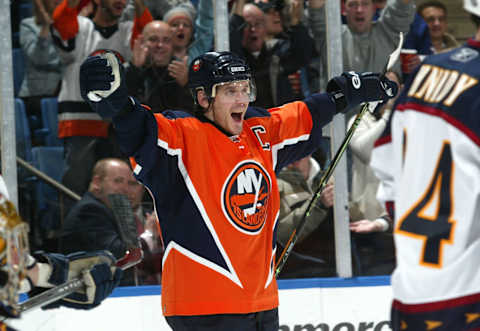 Alexei Yashin #79 of the New York Islanders. (Photo by Bruce Bennett/Getty Images)