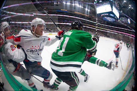 Garnet Hathaway, John Carlson, Washington Capitals Mandatory Credit: Jerome Miron-USA TODAY Sports