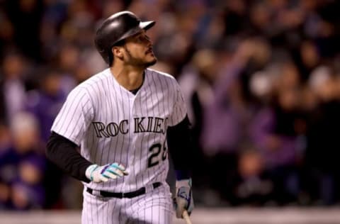 DENVER, CO – SEPTEMBER 26: Nolan Arenado. (Photo by Matthew Stockman/Getty Images)