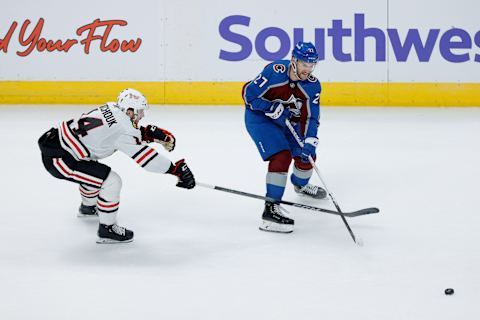 Oct 19, 2023; Denver, Colorado, USA; Jonathan Drouin. Mandatory Credit: Isaiah J. Downing-USA TODAY Sports