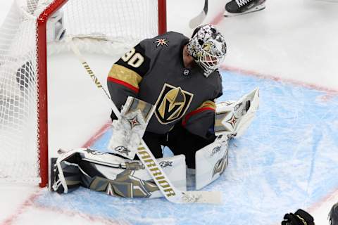 Vegas Golden Knights goaltender Robin Lehner (90) (Mandatory Credit: Gerry Thomas-USA TODAY Sports)