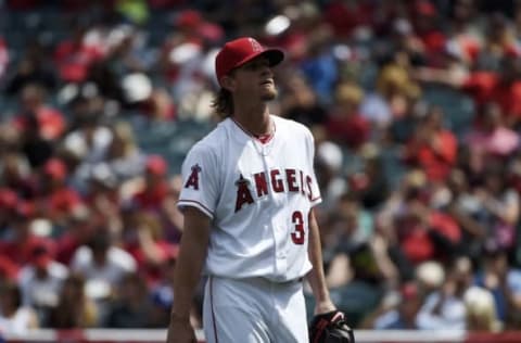 Jered Weaver proved he still has some fight left in him with a solid debut on Sunday.  Mandatory Credit: Kelvin Kuo-USA TODAY Sports