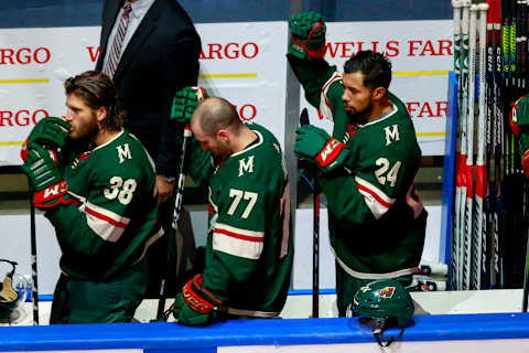 EDMONTON, ALBERTA – AUGUST 07: Matt Dumba #24 of the Minnesota Wild. (Photo by Jeff Vinnick/Getty Images)