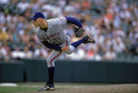 Billy Koch, Blue Jays. Mandatory Credit: Ezra O. Shaw /Allsport