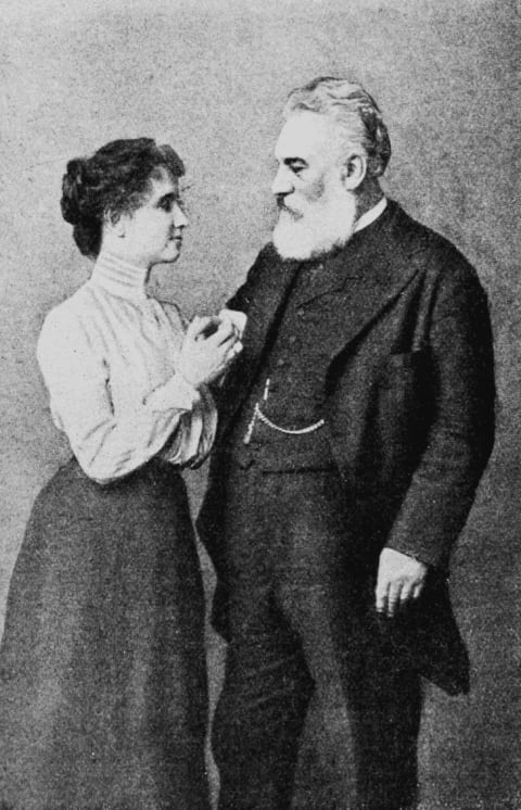 Helen Keller and Alexander Graham Bell