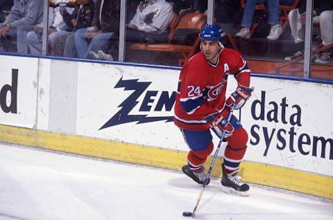 INGLEWOOD, CA – JUNE 16, 1990: Chris Chelios #24 of the Montreal Canadiens. (Photo By Bernstein Associates/Getty Images)