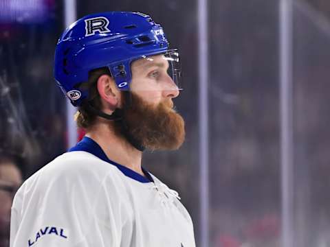 Karl Alzner #16 of the Laval Rocket (Photo by Minas Panagiotakis/Getty Images)