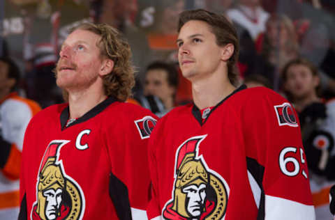 OTTAWA, CANADA – APRIL 27: County men and team mates Daniel Alfredsson