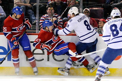 MONTREAL, CANADA – MARCH 3: Mike Komisarek #8 . (Photo by Richard Wolowicz/Getty Images)