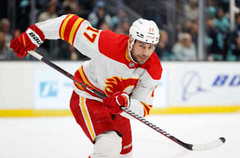 Milan Lucic #17, Calgary Flames (Photo by Steph Chambers/Getty Images)