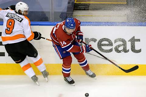 Aug 21, 2020; Toronto, Ontario, CAN; Montreal Canadiens Nick Suzuki Mandatory Credit: Dan Hamilton-USA TODAY Sports