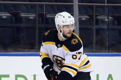 NEW YORK, NEW YORK – FEBRUARY 10: Jakub Zboril #67 of the Boston Bruins skates against the New York Rangers at Madison Square Garden on February 10, 2021 in New York City. The Bruins defeated the Rangers 3-2 in overtime. (Photo by Bruce Bennett/Getty Images)